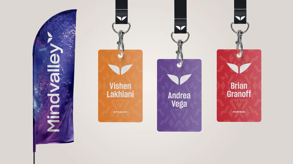 Mindvalley flag and badge design